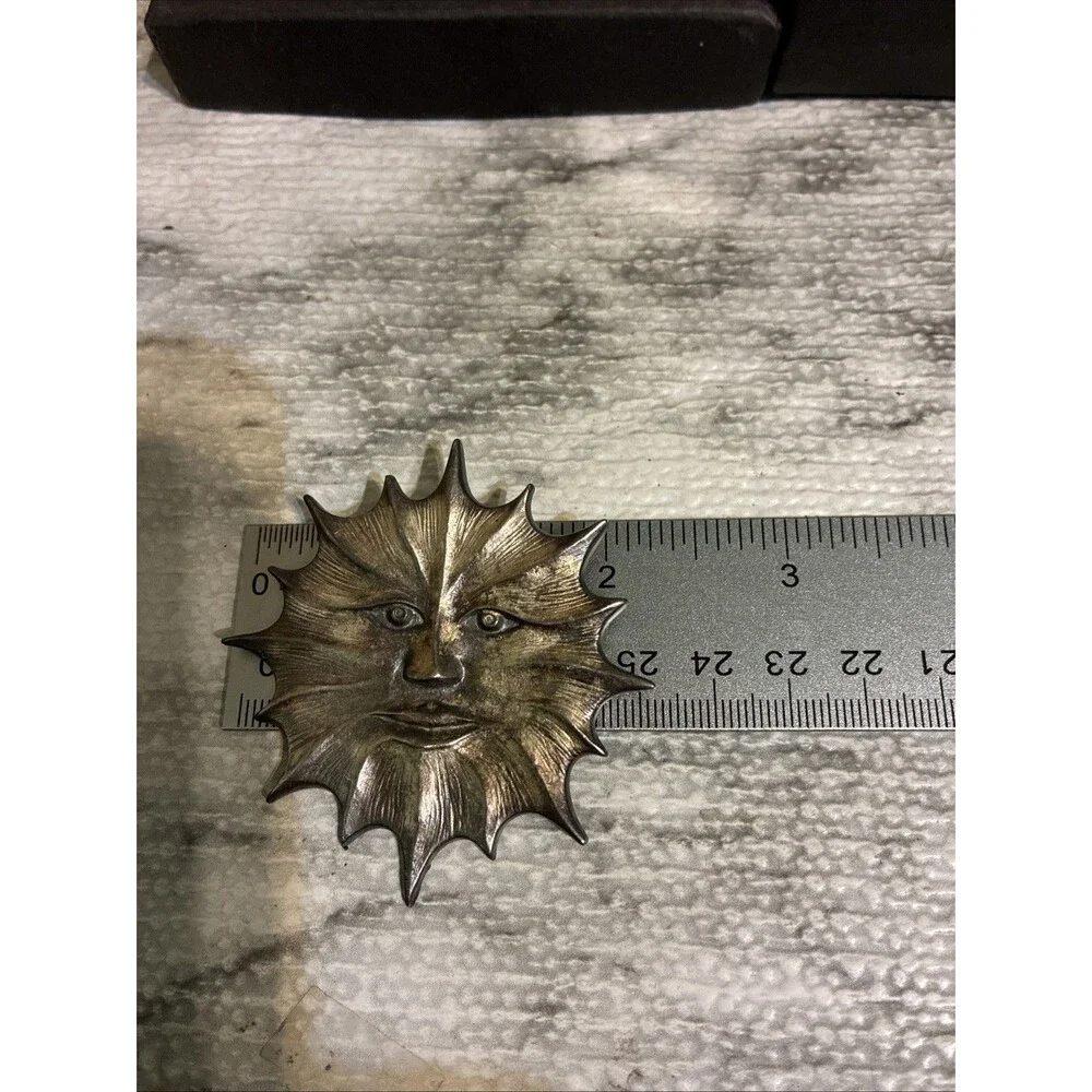 Beautiful Sunburst Brooch By L•S